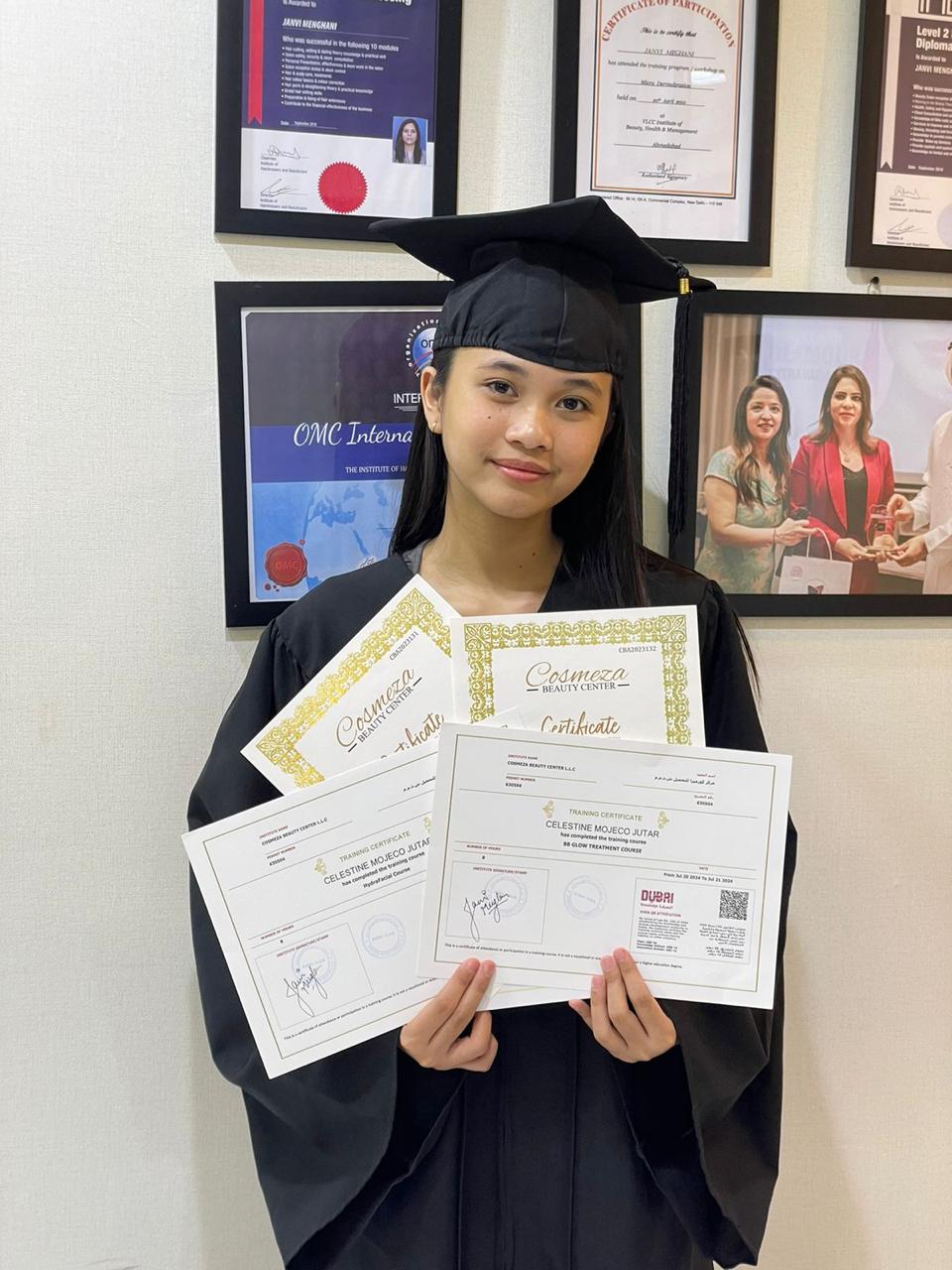 Home Cosmeza Beauty institute Certificate