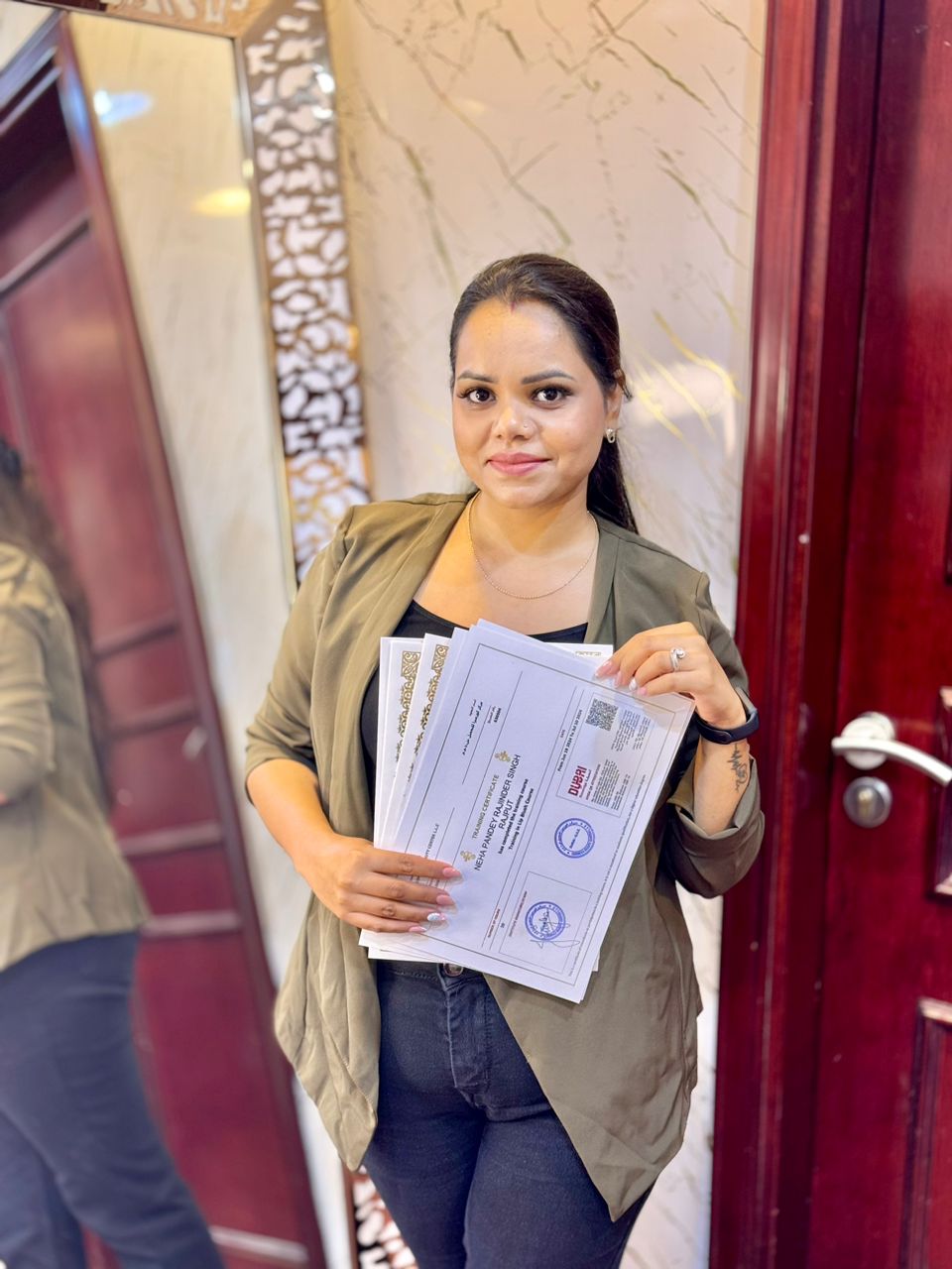 Home Cosmeza Beauty institute Certificate