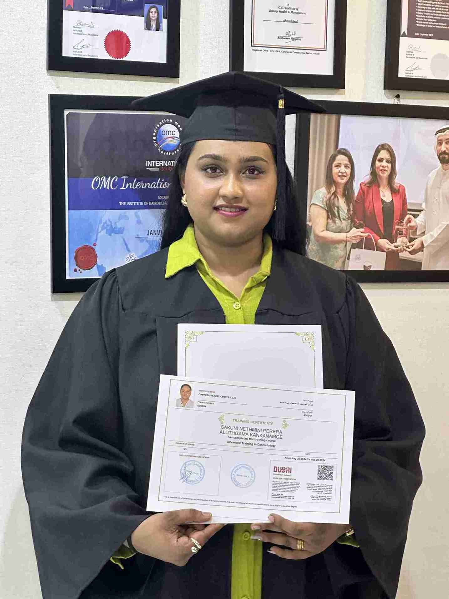 Home Cosmeza Certificate